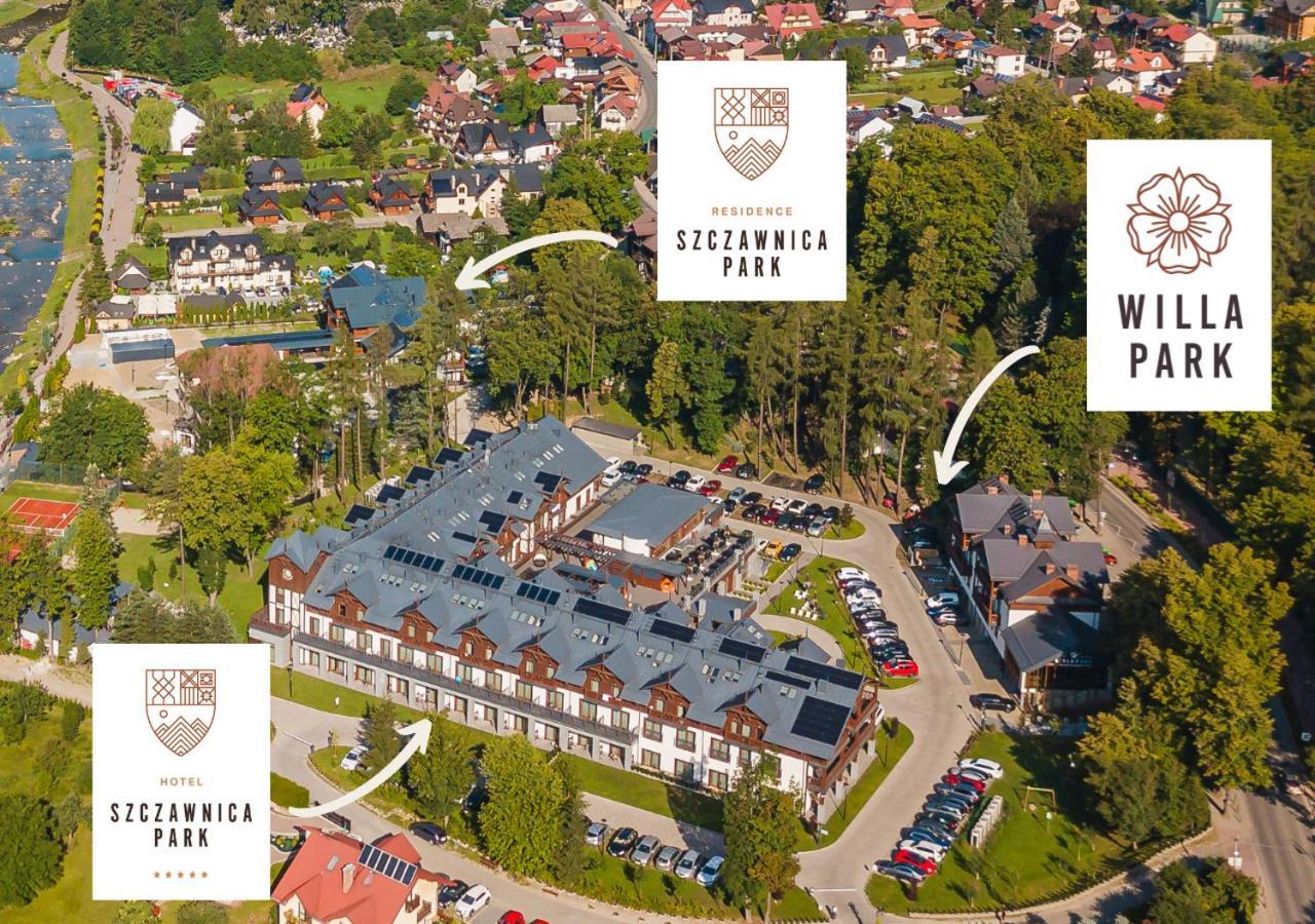 Szczawnica Park Resort & Spa Extérieur photo Aerial view of the park